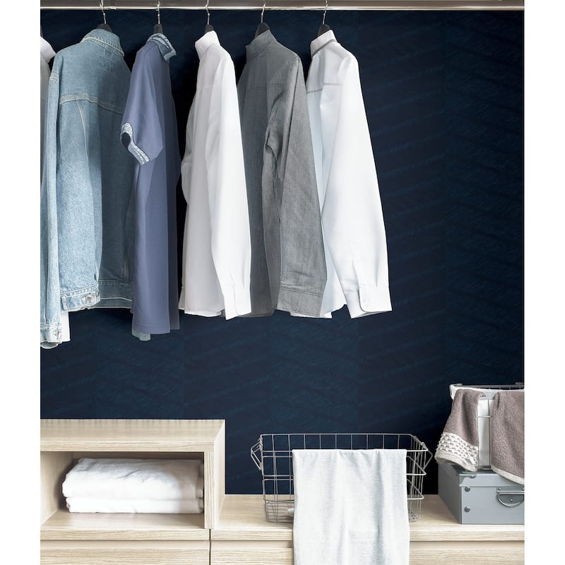 Scott Living Wayward Indigo Peel and Stick Wallpaper