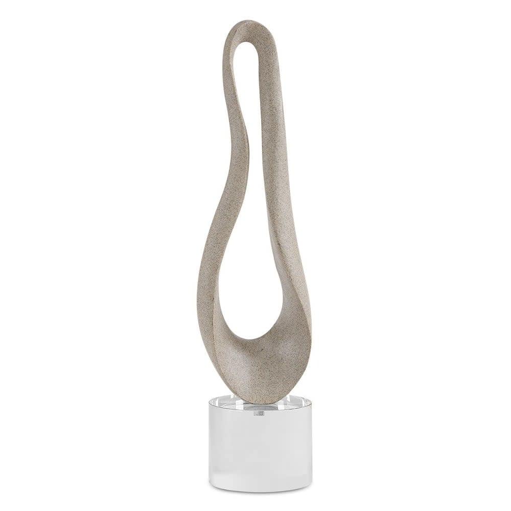 Uttermost 18166 Oval Harmony 25-9/16" Tall Crystal and Polyresin