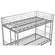 preview thumbnail 12 of 13, Silver Twin over Twin Size Metal Bunk Bed, Heavy-duty Sturdy Metal, Noise Reduced Design, Safety Guardrail