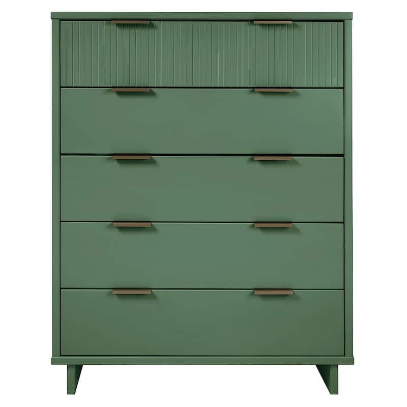 Manhattan Comfort Granville 45.27" Modern Tall 5 Drawer Dresser