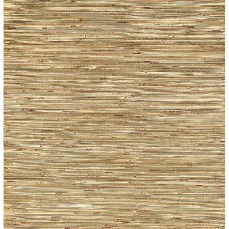 A-Street Prints Shuang Light Brown Handmade Grasscloth Wallpaper