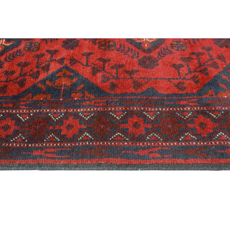 Khal Mohammadi Myra Red/Navy Runner - 2'7" x 9'7"