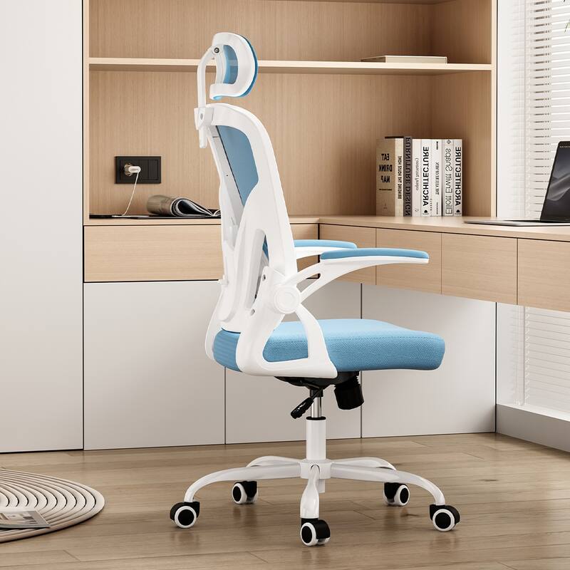 Ergonomic Office Chair, Home Office Desk Chair with Headrest, High Back Computer Chair with Adjustable Lumbar Support