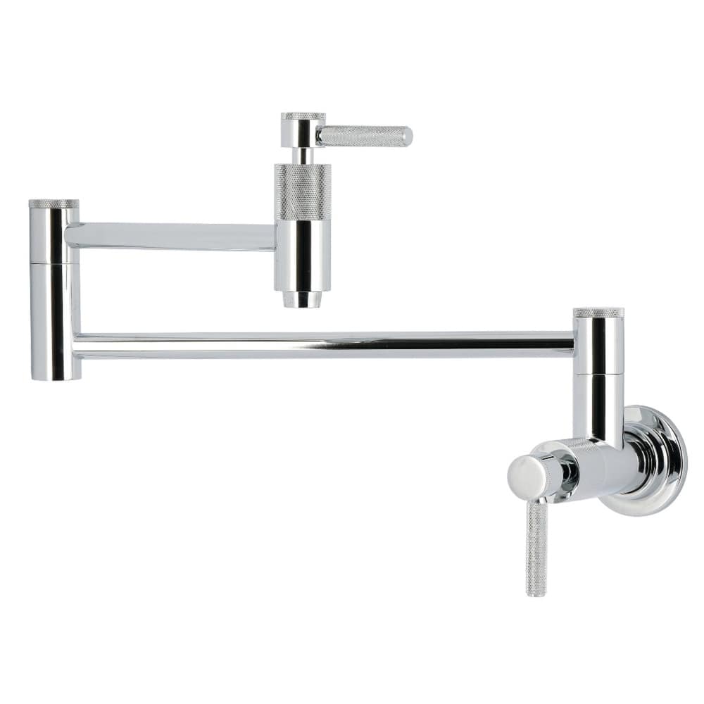 Kingston Brass Essex Double-Handle Wall-Mount Pre-Rinse Bridge Kitchen Faucet