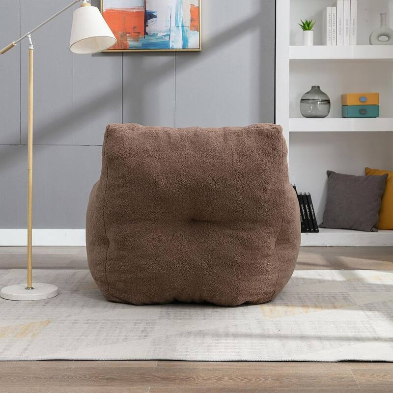 Modern & Elegant Bean Bag Chair | High Resilience Foam | Teddy Fabric or Cotton Linen | Versatile Lounge Seating