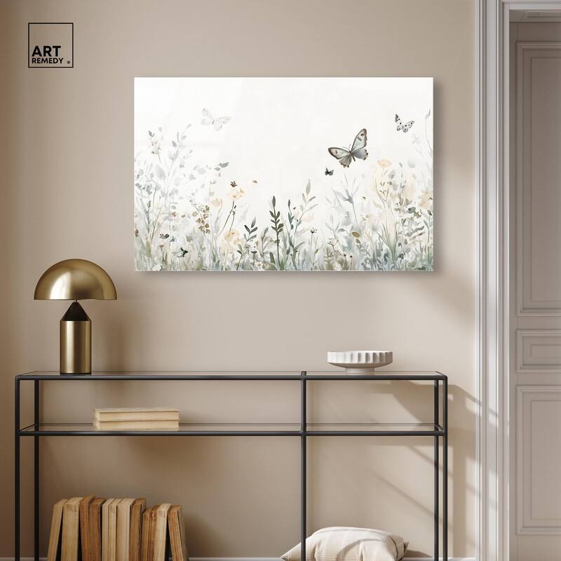 Butterfly Field Acrylic by Art Remedy, Ready to Hang