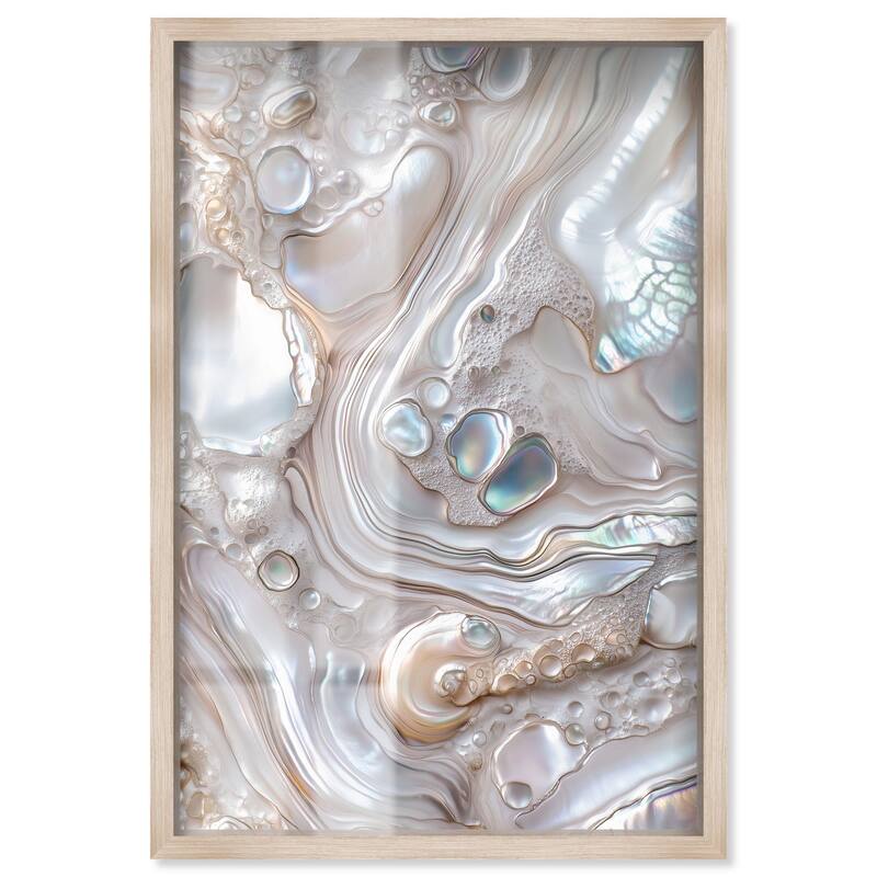 Fluid Preciousness II Shadowbox by Art Remedy - Natural - 16" x 24"