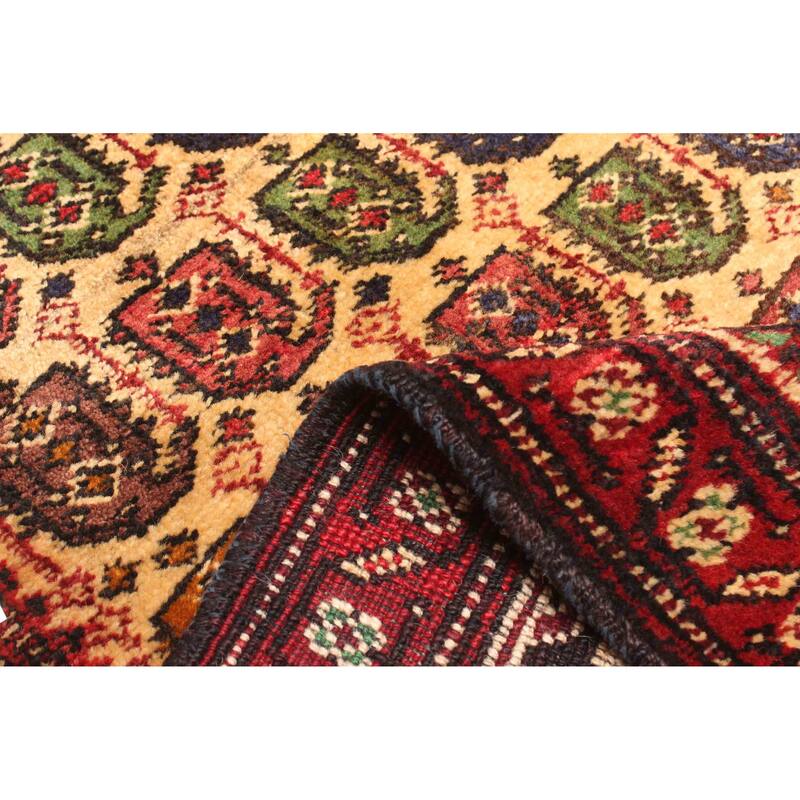 ECARPETGALLERY Hand-knotted Teimani Beige Wool Rug - 2'10 x 4'10