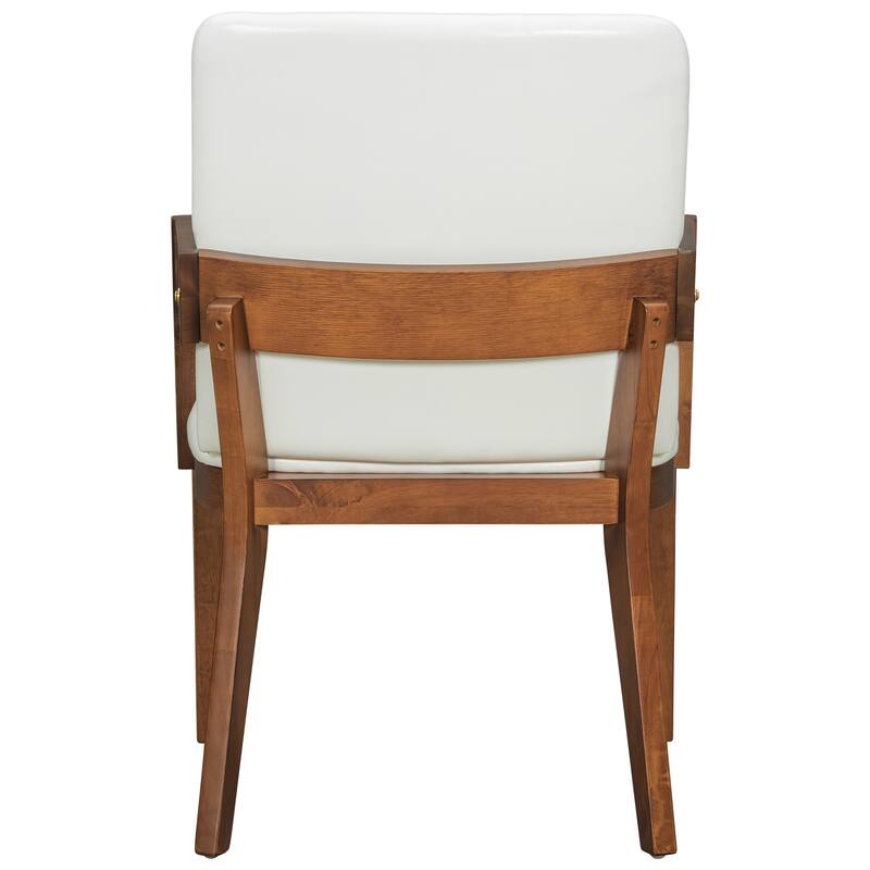 Modern Glossy PU Leather Upholstered Dining Chairs Set of 2