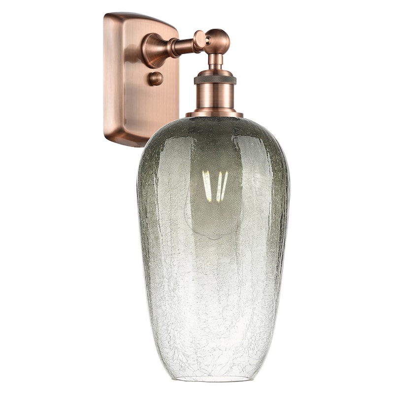 Innovations Lighting 516-1W-16-7 Brookhaven Flute Sconce Brookhaven - Antique Copper / Slate