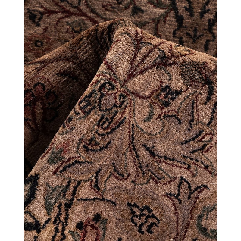 Overton Hand Knotted Wool Vintage Inspired Modern Contemporary Overdyed Pink Runner Rug - 2' 8" x 4' 3"