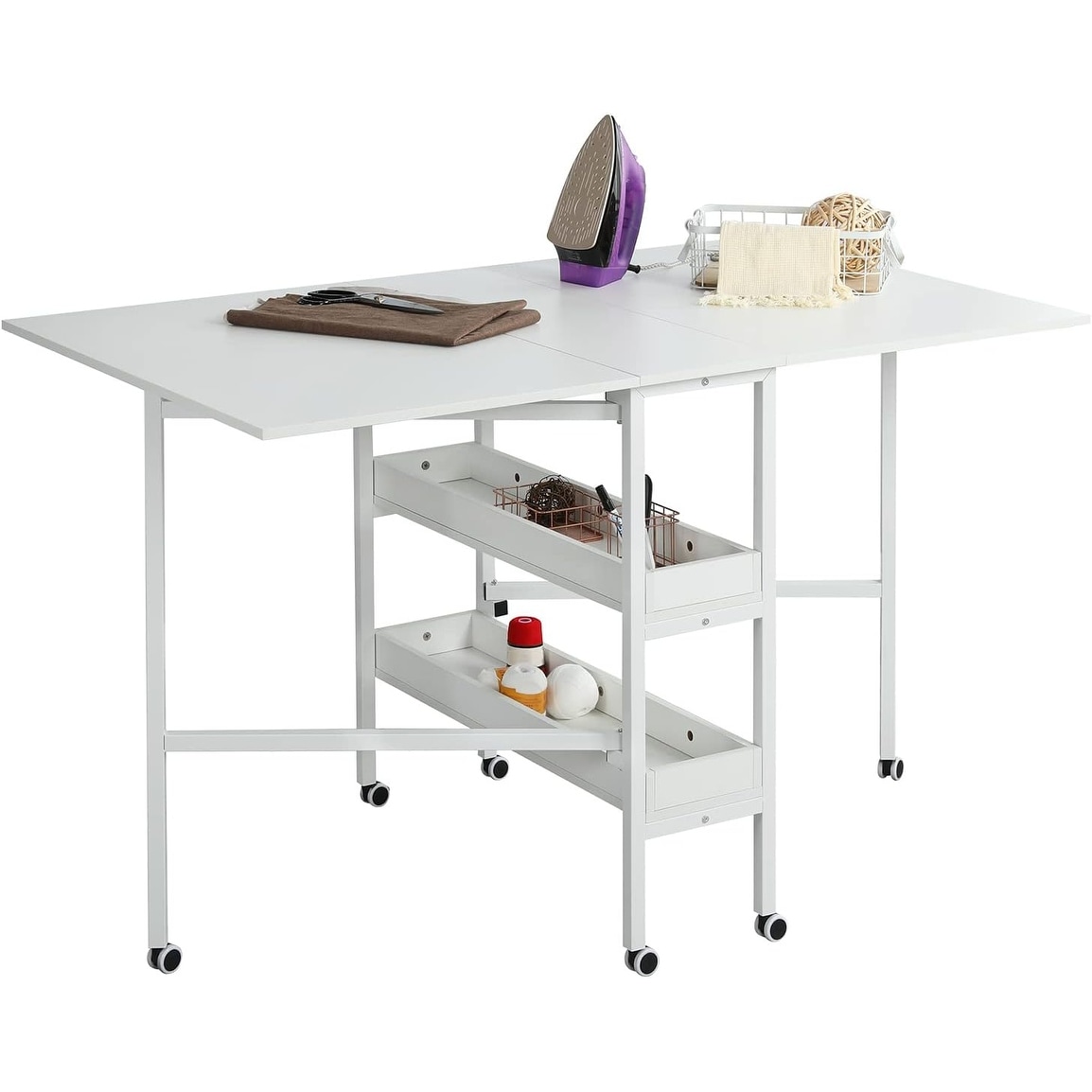 Adjustable folding craft table cheap