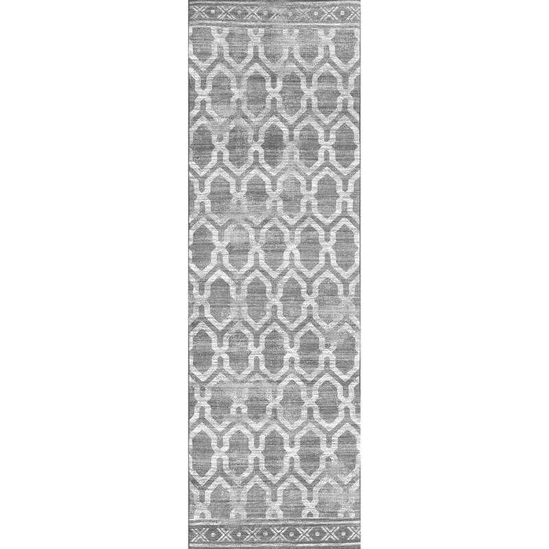Nuloom Fae Geometric Machine Washable Indoor/Outdoor Area Rug