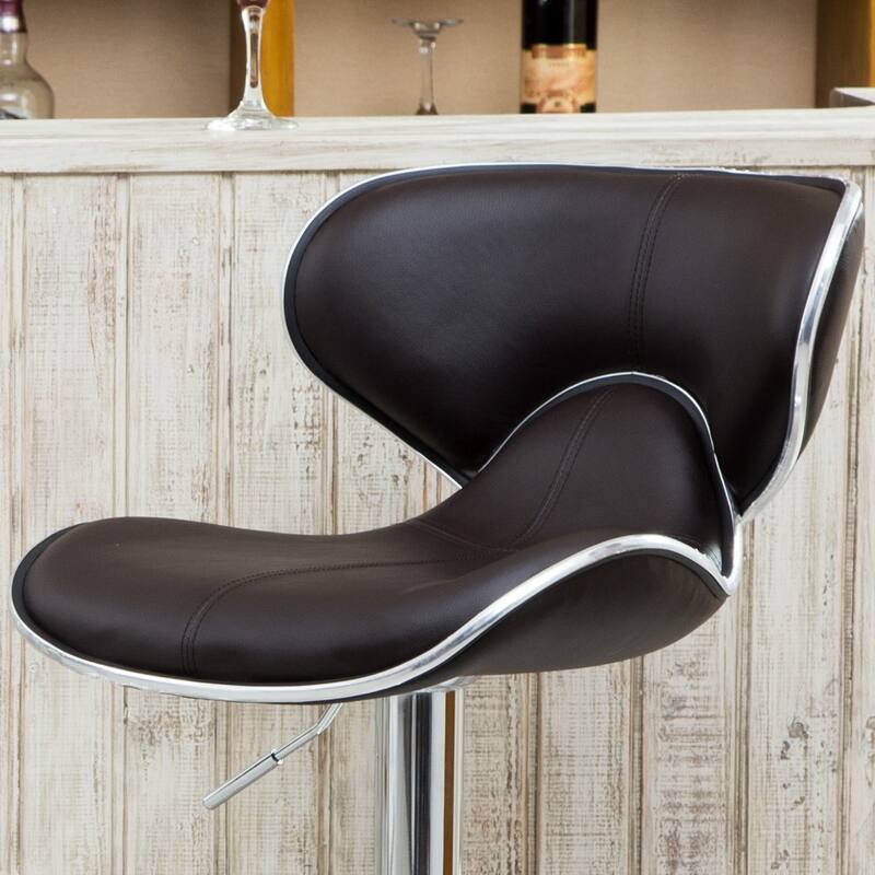 Bistro Counter High Bar Chair, Adjustable Swivel Barstool, Kitchen Island Dining Chair, Front Desk Reception Chair (Set of 2)