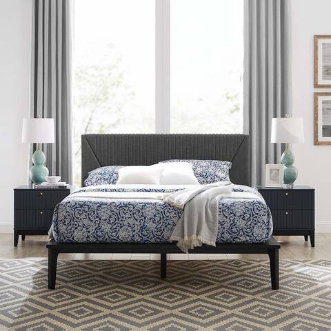 Dakota 3 Piece Bedroom Set with Bed and 2 Nightstands