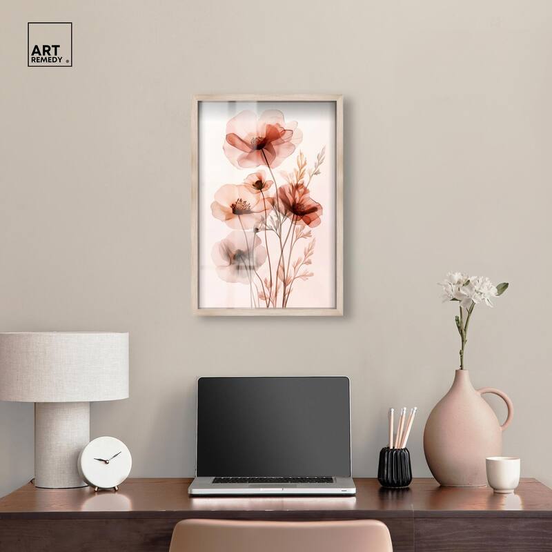 Petal Dye I Shadowbox by Art Remedy