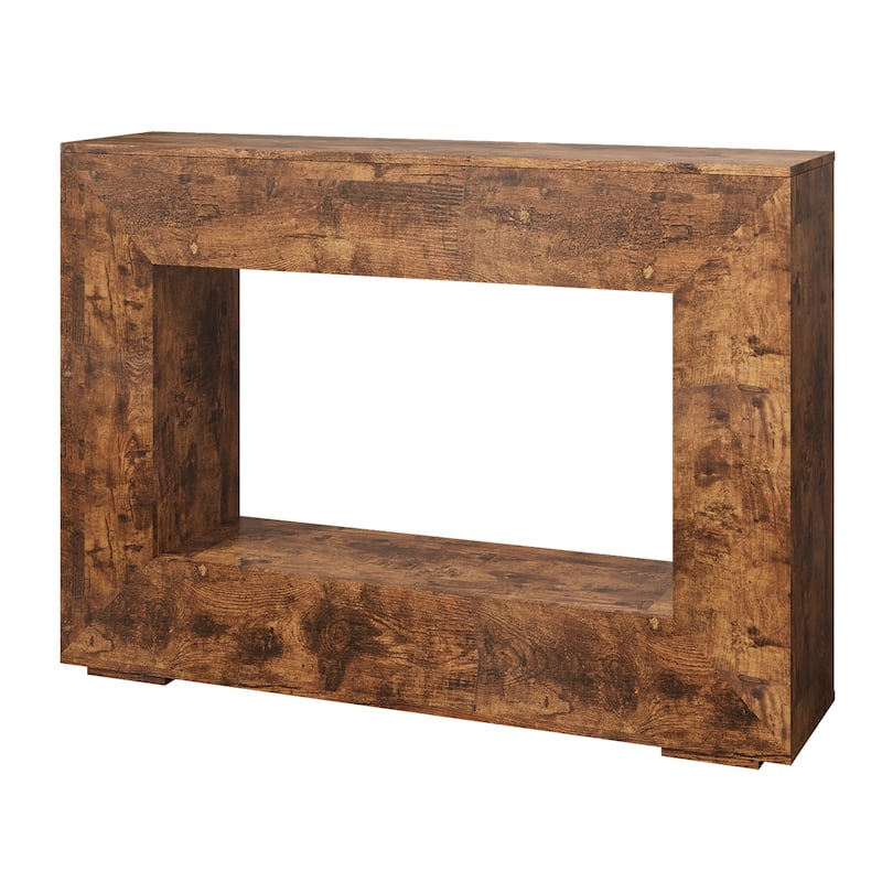 Console Table with Storage, Narrow Entryway Table for Hallway, Living Room Accent Table Sofa Table with Bottom Shelf