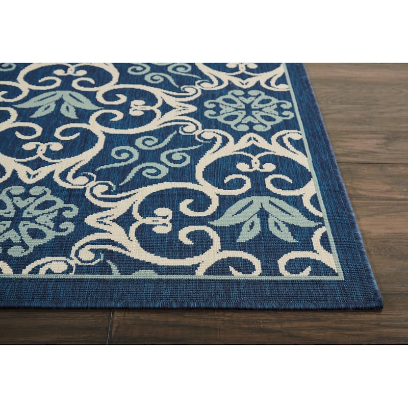 Nourison Caribbean Floral Geometric Indoor/Outdoor Area Rug
