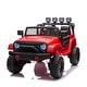 preview thumbnail 2 of 26, 24V 4WD Kids Ride On Truck, 2 Seater with Remote Control, Metal Suspension, Music, LED Lights, Off-Road Toy