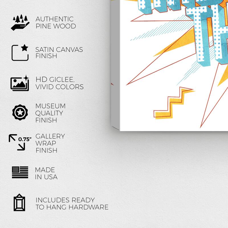 Wynwood Studio Prints Advertising That's the Tea Pop Orange and Light Orange Modern & Contemporary Wall Art Canvas Print