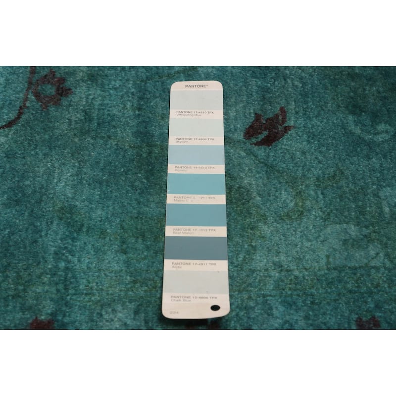 ECARPETGALLERY Hand-knotted Vibrance Turquoise Wool Rug - 9'1 x 11'10
