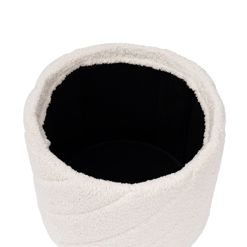 Diagonal Tufted Foldable Storage Ottoman with Reversible Lid