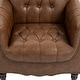 preview thumbnail 13 of 69, Tufted Vegan Leather Accent Chair Upholstered Armchair