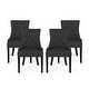 preview thumbnail 11 of 62, Hayden Modern Tufted Fabric Dining Chairs (Set of 4) by Christopher Knight Home