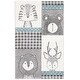 preview thumbnail 7 of 12, SAFAVIEH Carousel Kids Jeremy Animal Rug 2' x 3' - Grey/Ivory
