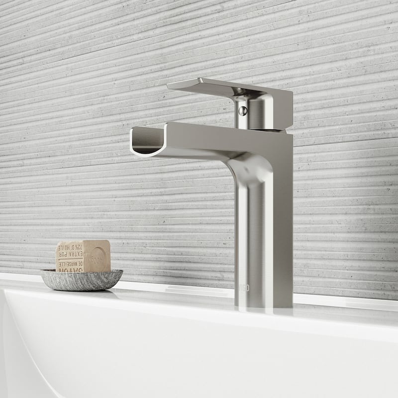 VIGO Ileana 7" H Single Handle Single Hole Bathroom Faucet