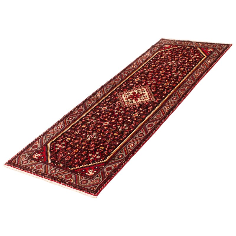 ECARPETGALLERY Hand-knotted Andelz Black Wool Rug - 3'4 x 10'2