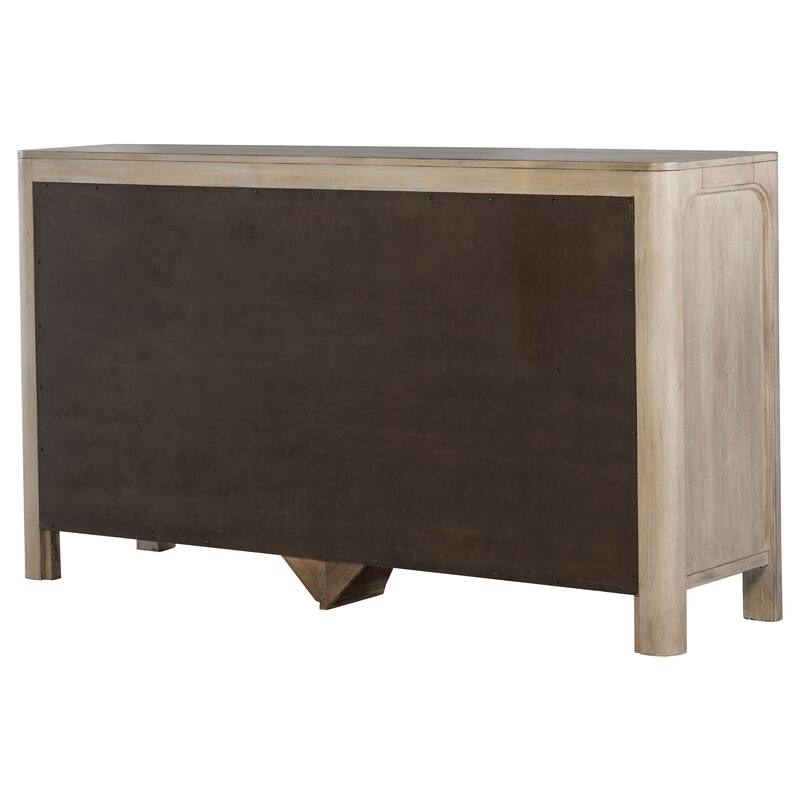 Solano 9-drawer Bedroom Dresser with Mirror Weathered Mango