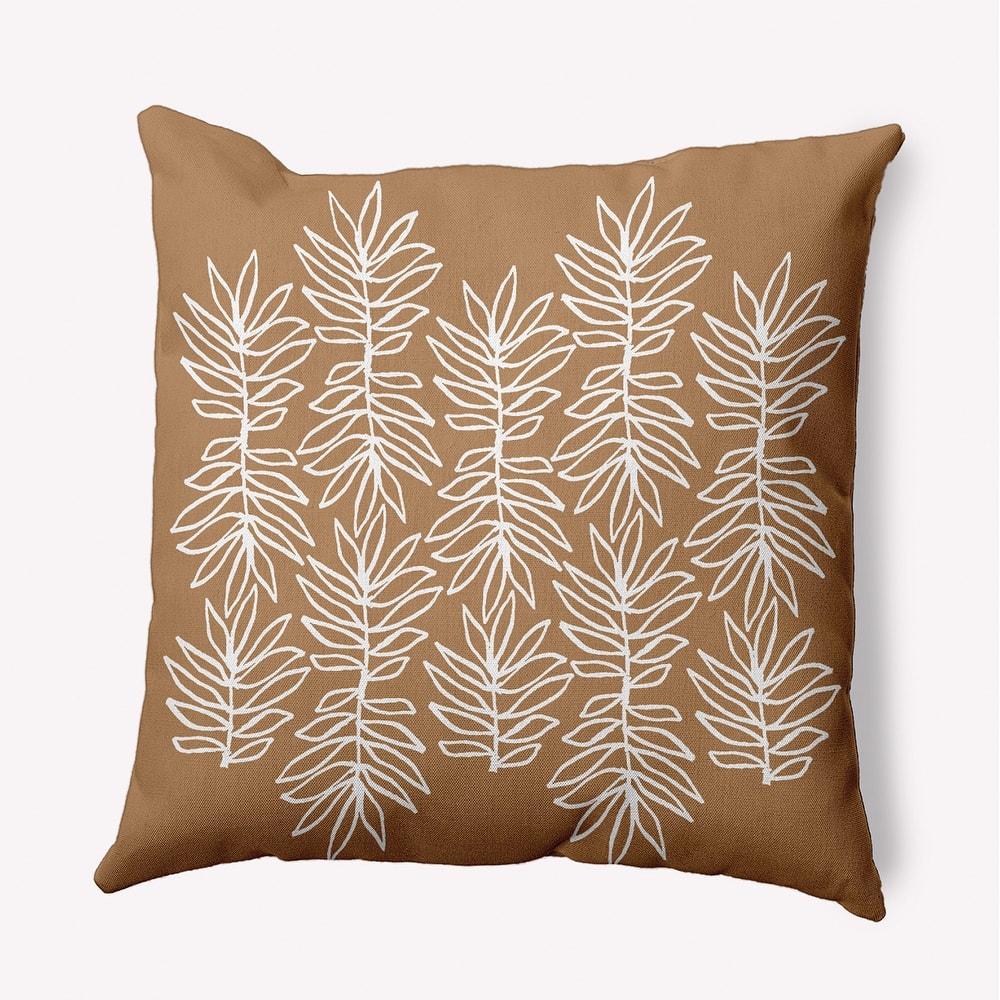 Leafy Branch Decorative Throw Pillow