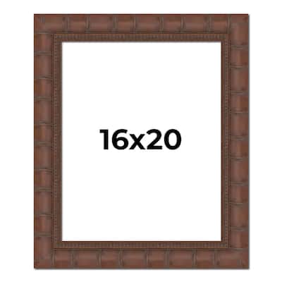 16x20 Frame Pewter Solid Wood Picture Frame Width 1.625 Inches | Interior Frame Depth 0.6875 Inches