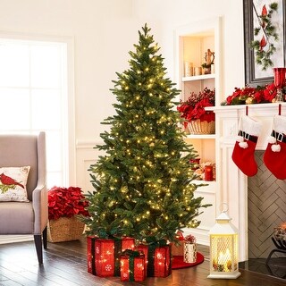 7ft Pre-Lit LED Artificial Full Fir Christmas Tree