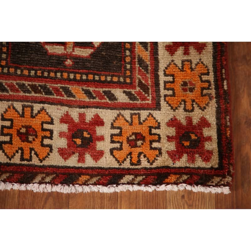 Vegetable Dye Bakhtiari Persian Vintage Area Rug Handmade Wool Carpet - 5'3"x 9'3"