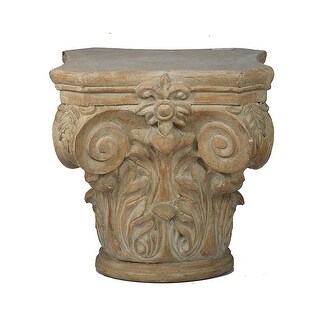 A&B Home Beige Ceramic Roman Column Decorative Pedestal - On Sale ...