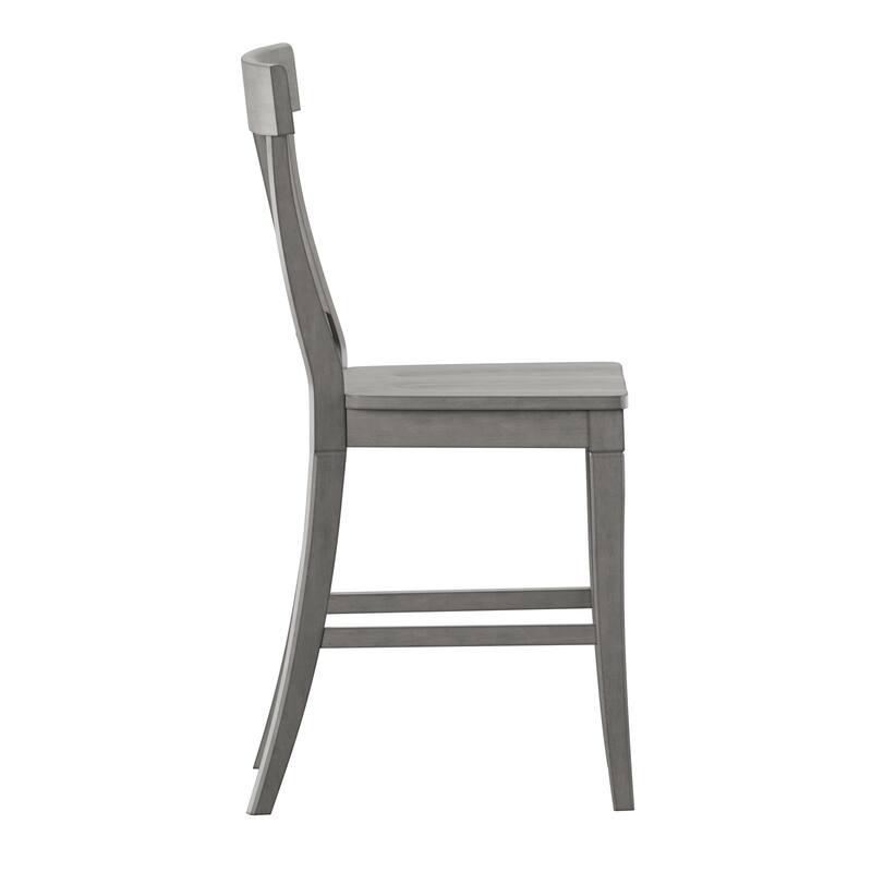 Eleanor Panel Back Wood Counter Chair (Set of 2) by iNSPIRE Q Classic