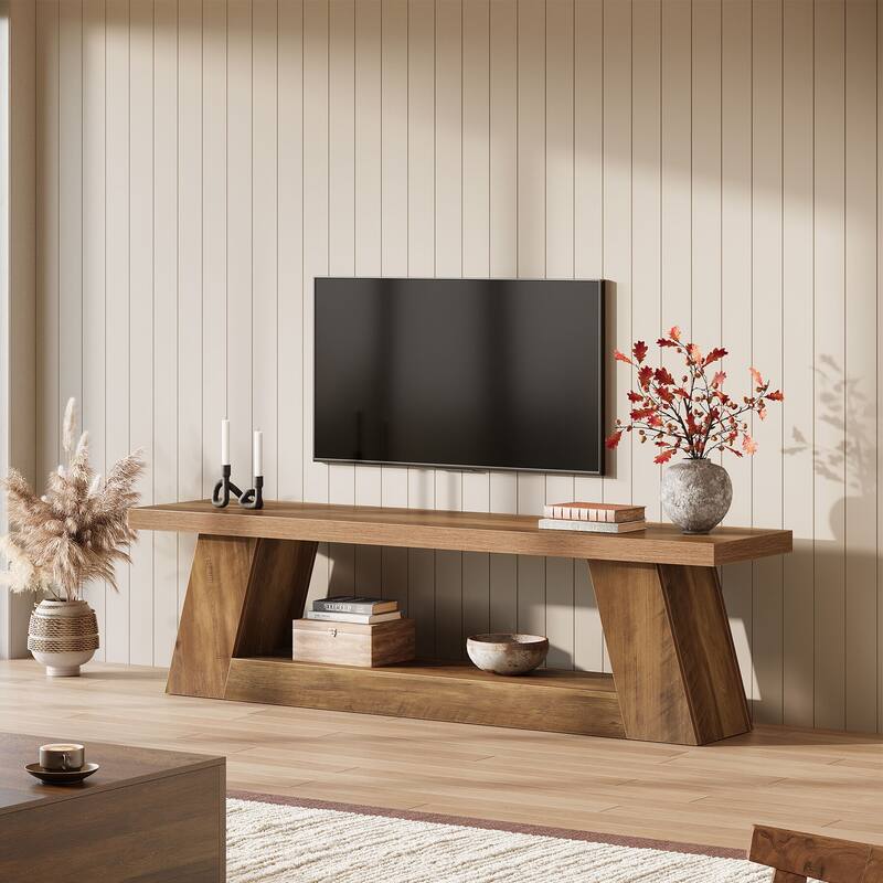 63" TV Stand for 55/60/65/75-Inch TVs, Extra Long Media TV Console