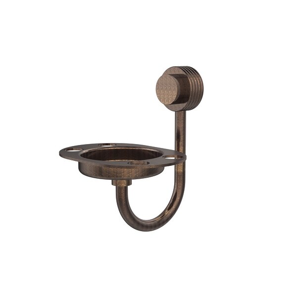 Allied Brass Venus Collection Tumbler and Toothbrush Holder with Groovy Accents