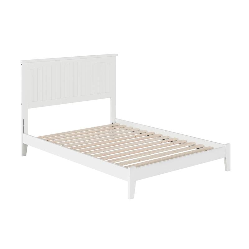 Chic Platform Bed - Solid Hardwood Design - Open Footboard - Sturdy Wood Frame - Spacious Bedroom Furniture