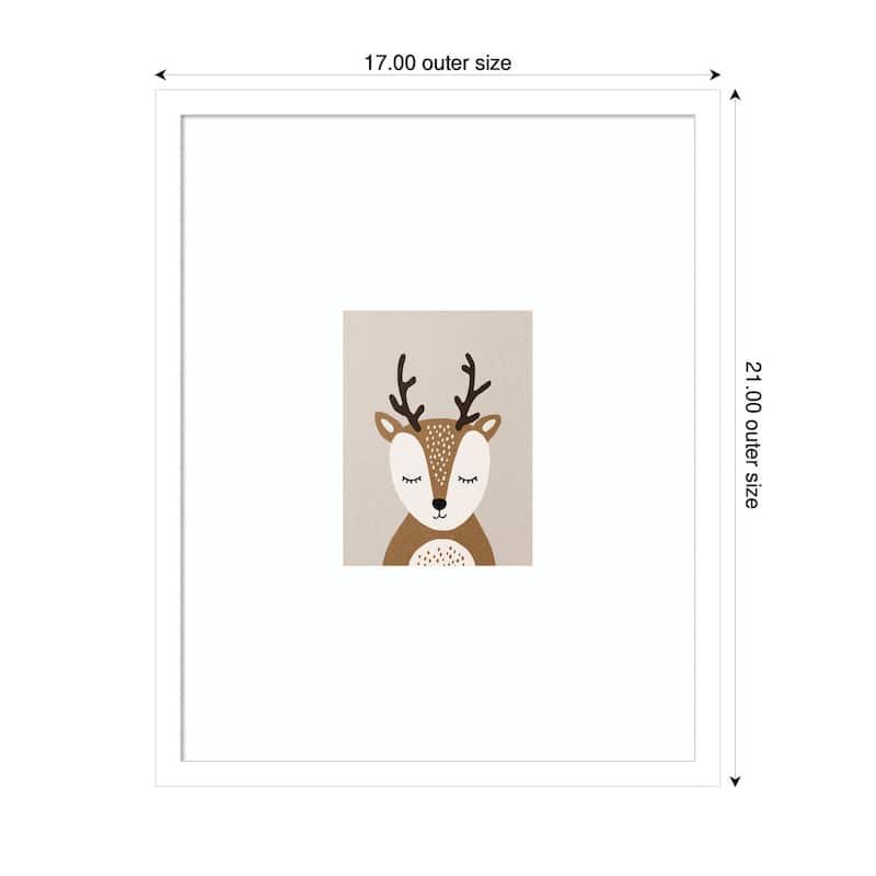 Kate and Laurel Deer by July Art Prints Framed Wall Art Print