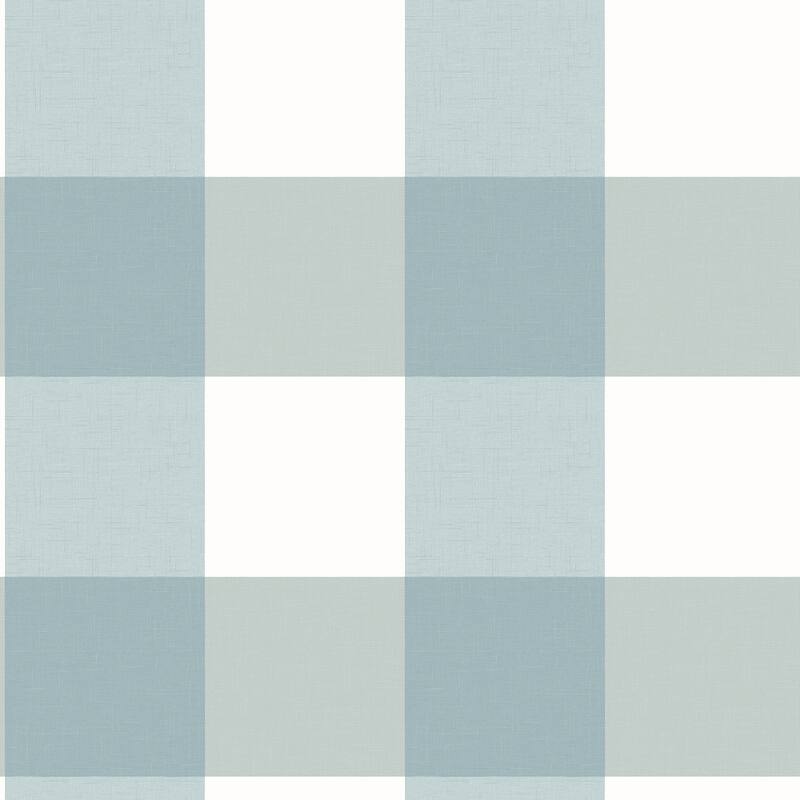Fabric Textures Garcia Amos Light Grey Gingham 33' L X 20.5 W Wallpaper Roll