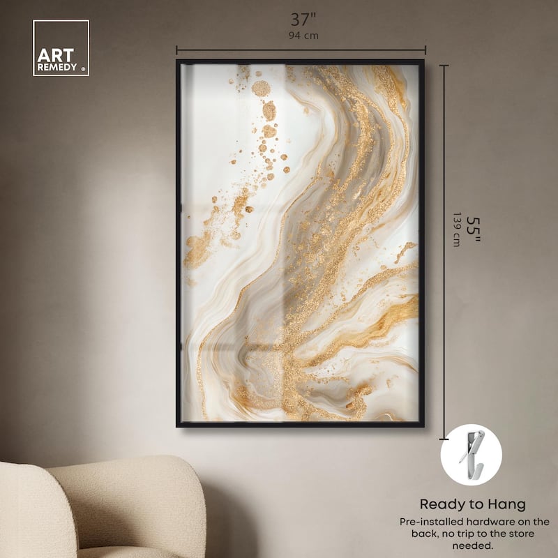 Gold Vein Shadowbox by Art Remedy
