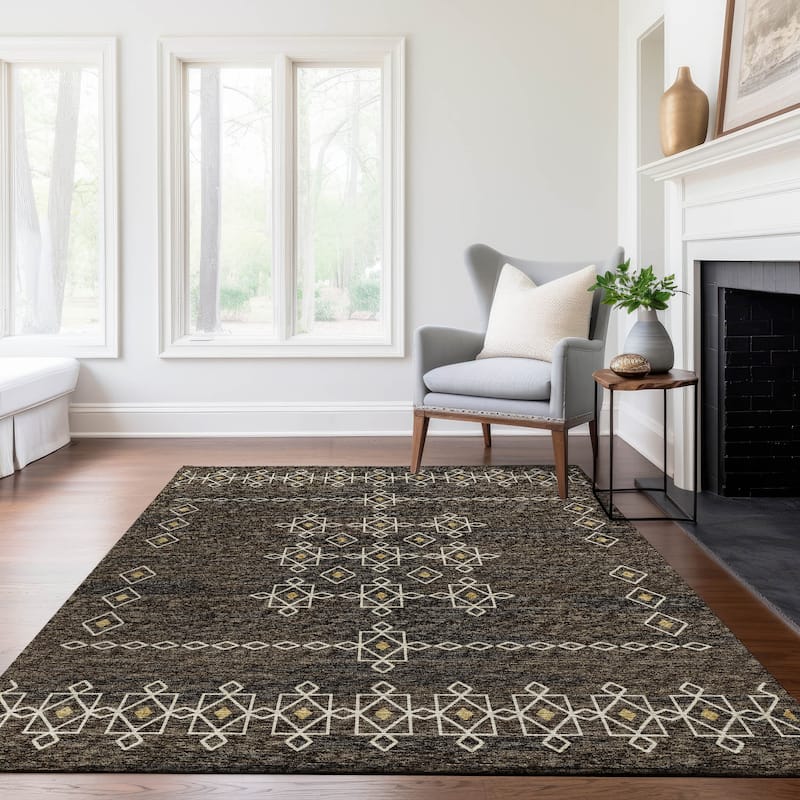 Premium Washable Super Soft Boho Medallion Mayfield Rug