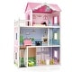 preview thumbnail 10 of 8, Gymax Kids Wooden Dollhouse with Working Elevator & Rotatable