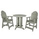 preview thumbnail 38 of 45, HIGHWOOD Hamilton 3-piece Counter-Height Outdoor Dining Set Eucalyptus