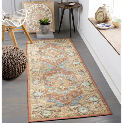Livabliss Uttara Persian Machine Washable Area Rug