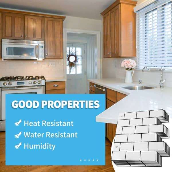 BSABSAQAA 10 Sheets Peel And Stick Backsplash For Kitchen