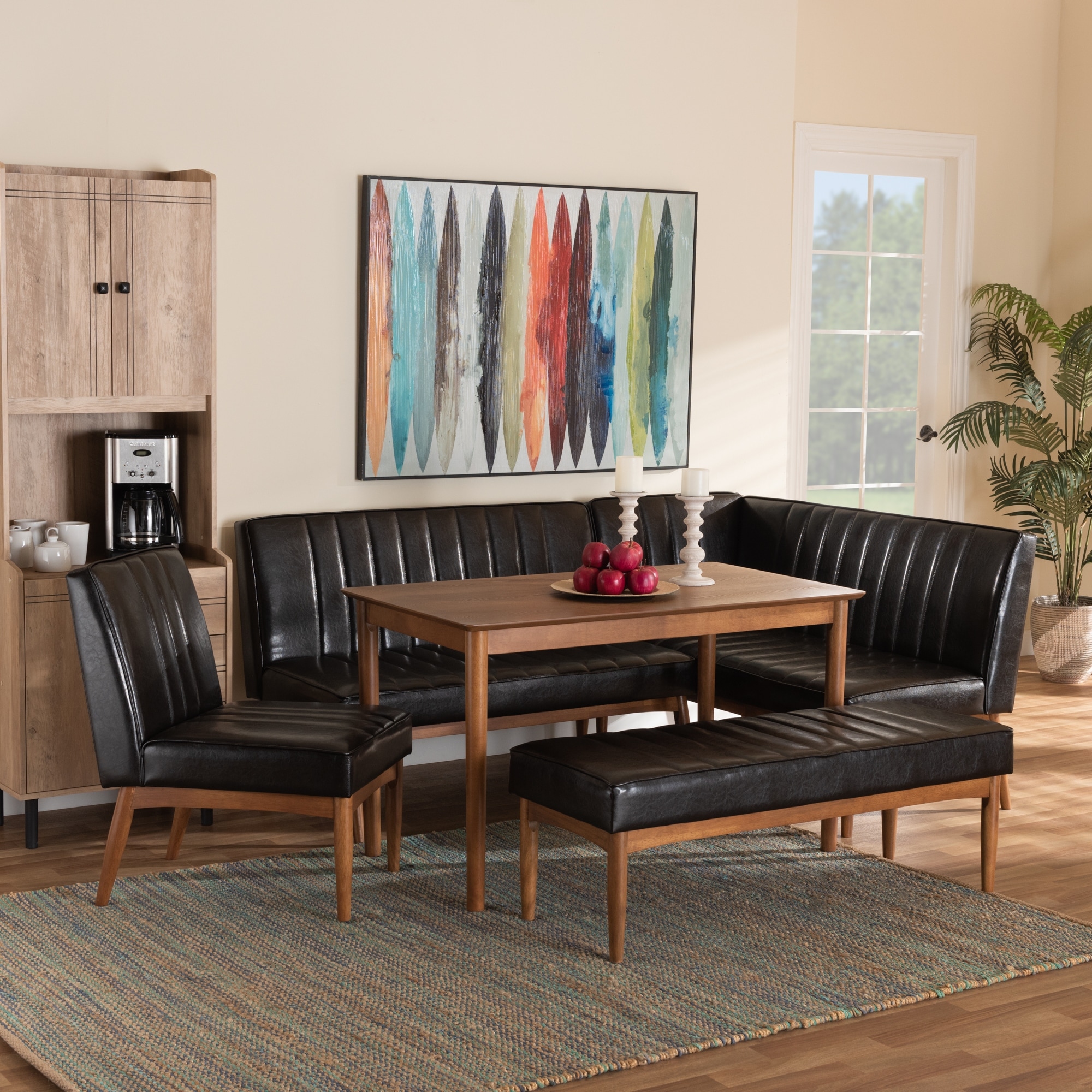 Upholstered breakfast nook hotsell set